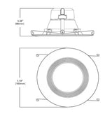 LT 6 in. Adjustable CCT Canless IC Rated Dimmable Indoor, Outdoor Integrated LED Recessed Light Kit (4-Pack)