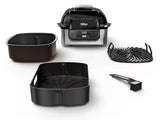 Foodi 5-in-1 Indoor Grill with 4 Qt. Air Fryer, Roast, Bake, Dehydrate and Cyclonic Grilling