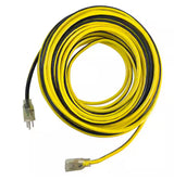 VividFlex 25 ft. 14/3 Heavy Duty Indoor/Outdoor Extension Cord with Lighted End, Yellow