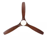Farmhouse 52 in. Indoor Dark Brown Black Ceiling Fan with 3 Color Temperatures, Integrated LED with Remote Included