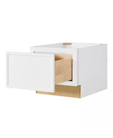 Leyton 18 in. W x 24 in. D x 16.5 in. H Ready To Assemble Plywood Slim Shaker Drawer Bench Base Cabinet in Alpine White