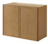 Leyton 30 in. W x 15 in. D x 24 in. H Ready to Assemble Plywood Slim Shaker Wall Bridge Kitchen Cabinet in White Oak