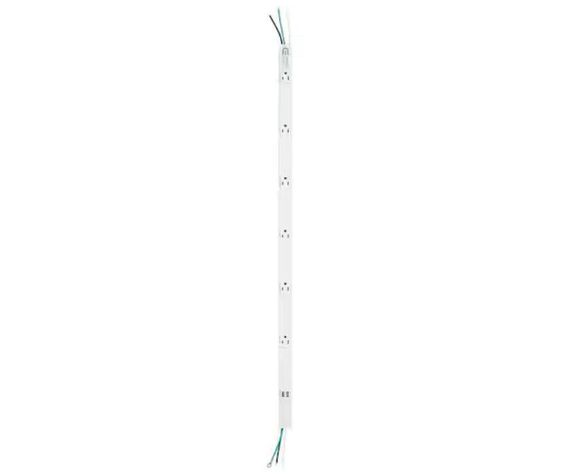 6-Outlet 2 USB Power Strip without Cord