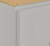 Avondale Shaker Dove Gray Quick Assemble Plywood 36 in Wall Cabinet (36 in W x 42 in H x 12 in D)