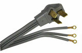 6 ft. 6/3 50 Amp 3-Prong Range Power Cord, Grey