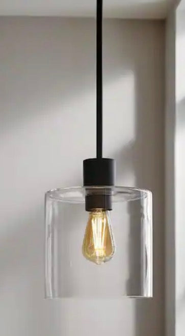 Sutton Place 1-Light Matte Black Pendant