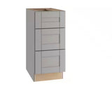 Richmond Vesuvius Gray Plywood Shaker Ready to Assemble Drwer Base Kitchen Cabinet Sft Cls 18 in W x 24 in D x 34.5 in H