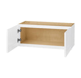 Avondale 33 in. W x 24 in. D x 12 in. H Ready to Assemble Plywood Shaker Wall Bridge Kitchen Cabinet in Alpine White