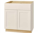 Avondale 30 in. W x 24 in. D x 34.5 in. H Ready to Assemble Plywood Shaker Base Kitchen Cabinet in Antique White