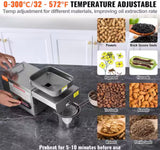 850-Watt Electric Oil Press Machine, Stainless Steel Oil Extractor 0/300Â°C Adjustable Temperature Hot Press Oil Expeller