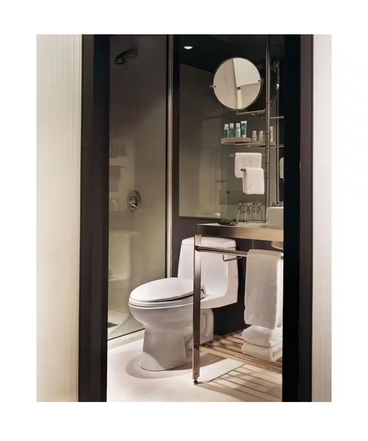 Eco UltraMax 1-Piece 1.28 GPF Single Flush Elongated Standard Height Toilet in Cotton White, SoftClose Seat Included