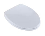 SoftClose Elongated Closed Front Toilet Seat in Cotton White