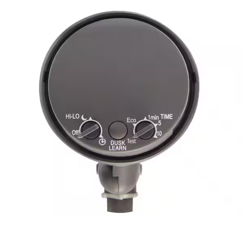 270-Degree Bronze Motion Activated Wired Outdoor 1-Head Dusk to Dawn Security Flood Light Sensor