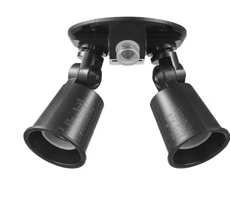 Smart 450 Lumens Low Voltage Black LED Outdoor Spotlight Powered by Hubspace (3-Pack)
