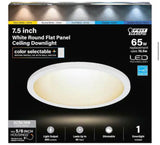 4 in. Adjustable CCT Integrated LED Recessed Light Trim w/ Night Light 625 Lumens Retrofit Kitchen Lighting Dimmable