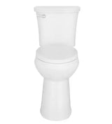 Power Flush 2-Piece 1.28 GPF Single Flush Extra Tall Elongated Toilet in White with Slow-Close Seat Included