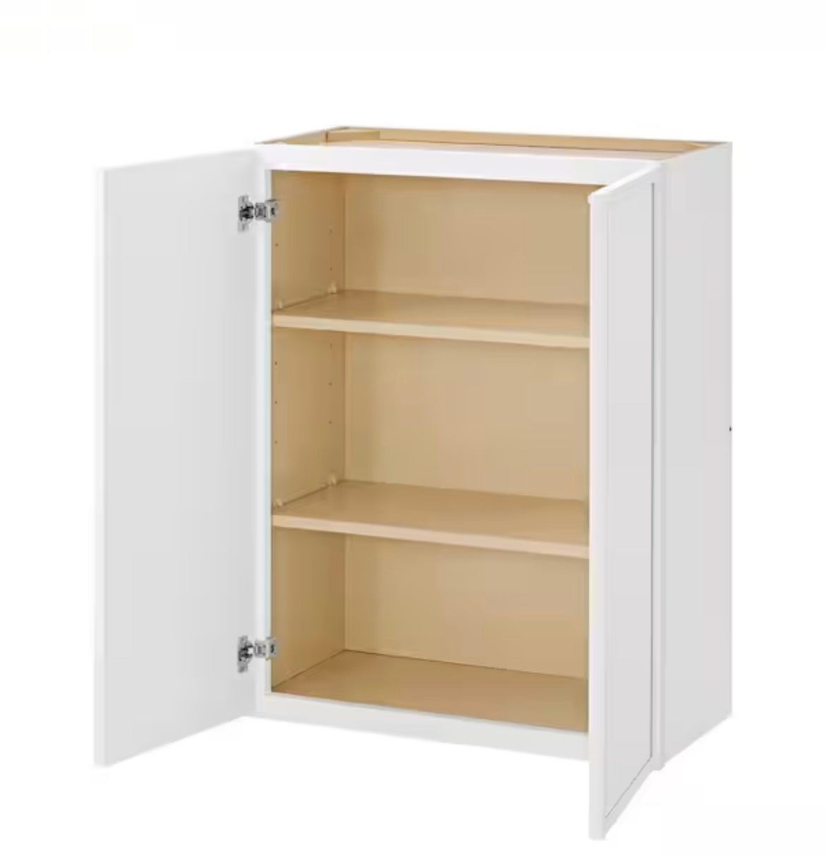 Avondale 27 in. W x 12 in. D x 36 in. H Ready to Assemble Plywood Slim Wall Kitchen Cabinet in Alpine White