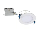 HLB 4 in. Adjustable CCT Canless IC Rated Dimmable Indoor, Outdoor Integrated LED Recessed Light Kit