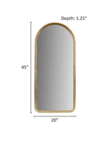 Mia 20 in. W x 45 in. H Gold Wall Mirror