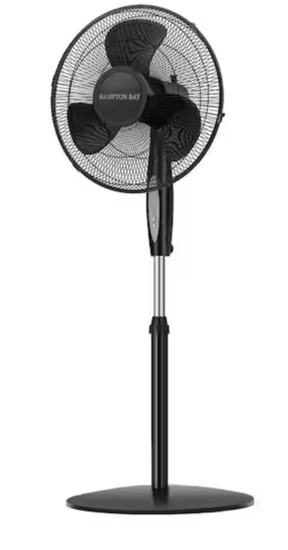 16 in. 3 Speed Digital Oscillating Standing Fan with Adjustable Height