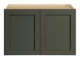 Avondale 36 in. W x 24 in. D x 24 in. H Ready to Assemble Plywood Shaker Wall Bridge Kitchen Cabinet in Fern Green
