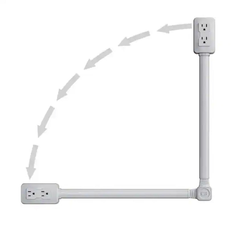 Original 34 in. 2-Outlet 1 USB-A Port 1 USB-C Port