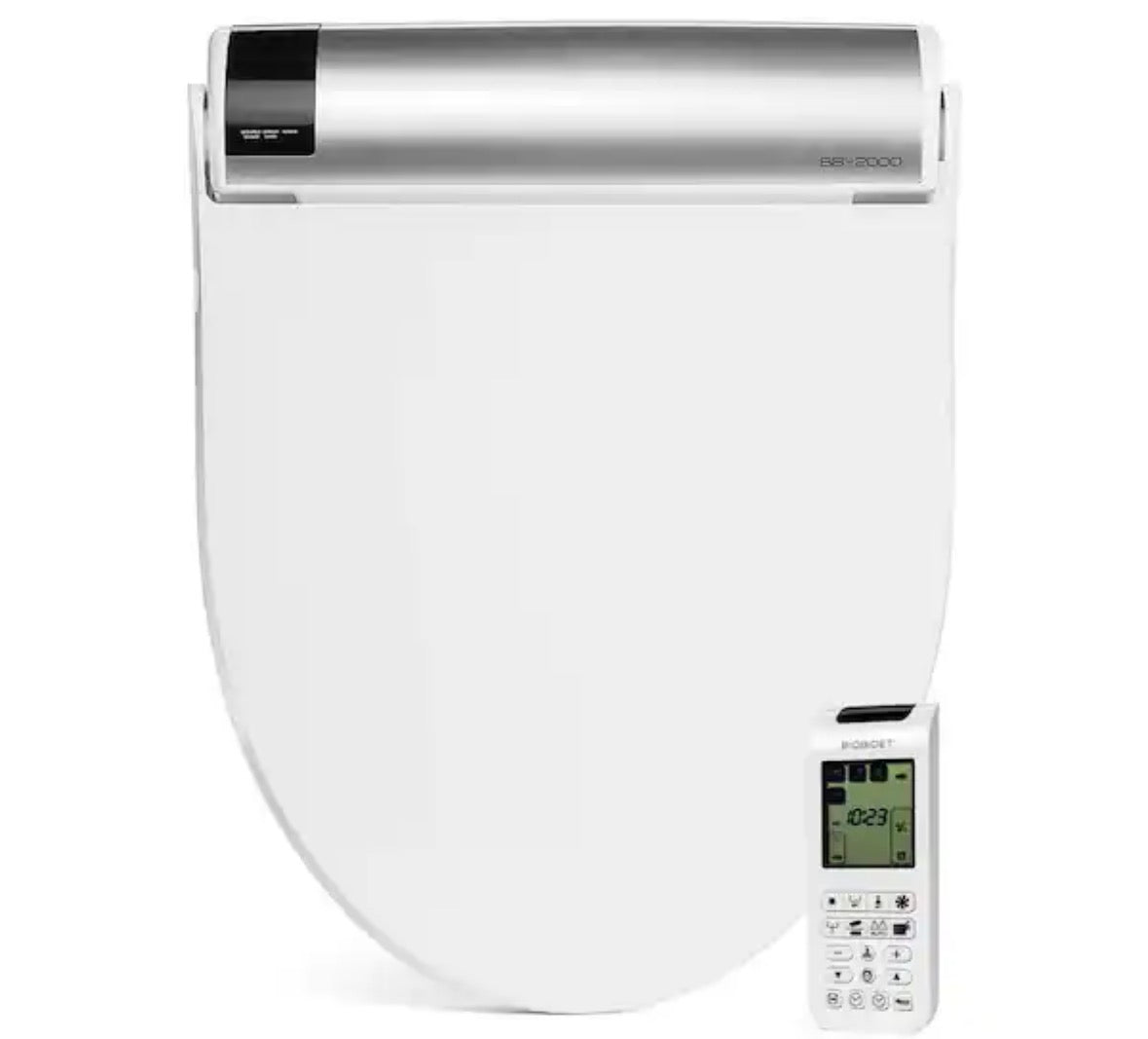 Bliss BB-2000 Electric Bidet Seat for Elongated Toilets in White