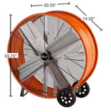 30 in. Heavy Duty 2-Speed Direct Drive Drum Fan