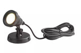 1-Light Integrated LED Black Low Voltage Pond Light