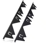 2-Pack Black Stainless Steel Retractable Stove Gap Covers, Heat Resistant Stove Gap Filler Accessory for Kitchen