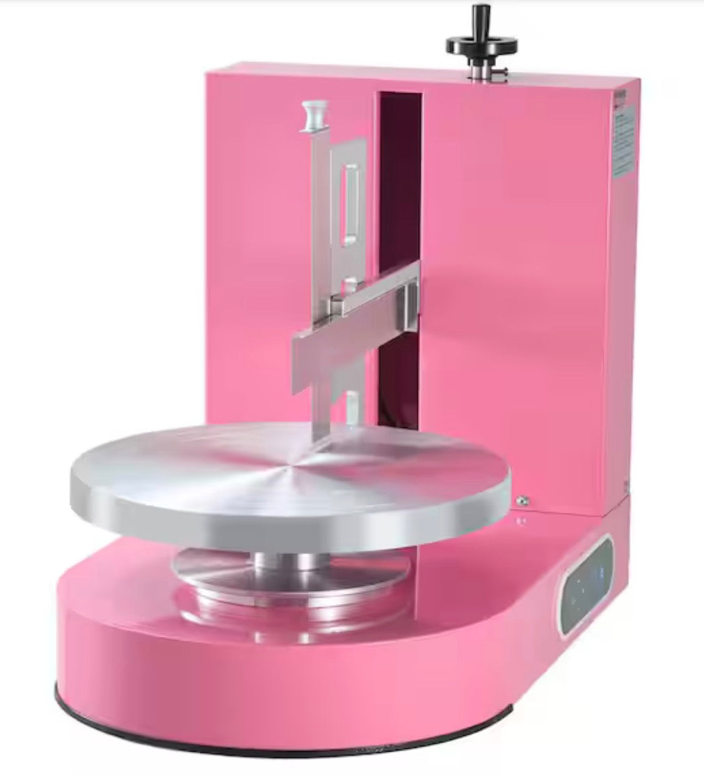Cake Decorating Machine Cake Cream Spreading Coating Smearing Machine Stainless Steel Set Pink