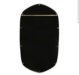 McLean 20 in. W. x 36 in. H Metal Gold Hexagon Modern Framed Decorative Wall Mirror