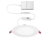 6 in. Builder Series Adjustable CCT Dimmable Integrated LED Canless Recessed Light for Kitchen Bathroom Living Room