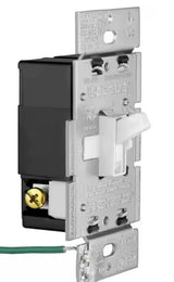 Toggler LED+ Dimmer Switch for Dimmable LED and Incandescent Bulbs, 150W LED/Single-Pole or 3-Way, Ivory (TGCL-153PH-IV)