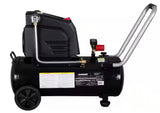 8 Gal. 150 PSI Portable Electric Oil-Free Horizontal Hotdog Air Compressor with Rubber Wheels and 1-Quick Coupler