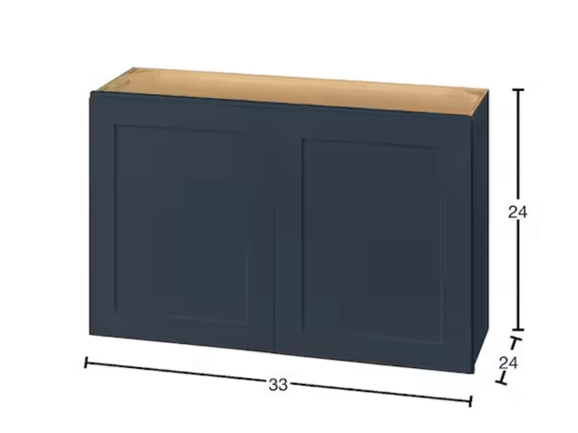 Avondale 33 in. W x 24 in. D x 24 in. H Ready to addInk Blue