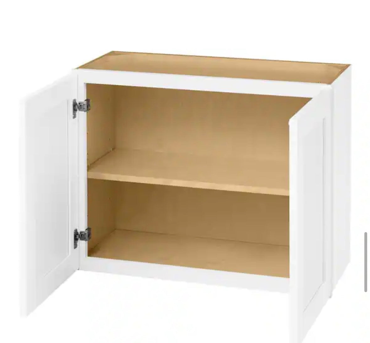 Avondale 30 in. W x 12 in. D x 24 in. H Ready to Assemble Plywood Shaker Wall Bridge Kitchen Cabinet in Alpine White