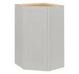 Avondale 24 in. W x 24 in. D x 42 in. H Ready to Assemble Plywood Shaker Diagonal Corner Kitchen Cabinet in Dove Gray