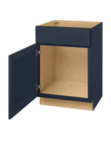 Avondale 24 in. W x 21 in. D x 34.5 in. H Ready to Assemble Plywood Shaker Sink Base Bath Cabinet in Ink Blue