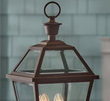 Glenneyre 2-Light Oil-Rubbed Bronze French Quarter Gas Style Outdoor Post Mount Light with Clear Glass
