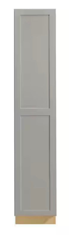 Avondale 18 in. W x 96 in. H x 24 in. D Ready To Assemble Plywood Shaker Utility Pantry Cabinet in Dove Gray