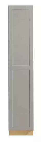 Avondale 18 in. W x 96 in. H x 24 in. D Ready To Assemble Plywood Shaker Utility Pantry Cabinet in Dove Gray