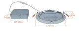 HLBSL 4 in. Adjustable CCT Canless IC Rated Dimmable Indoor, Outdoor Integrated LED Recessed Light Kit
