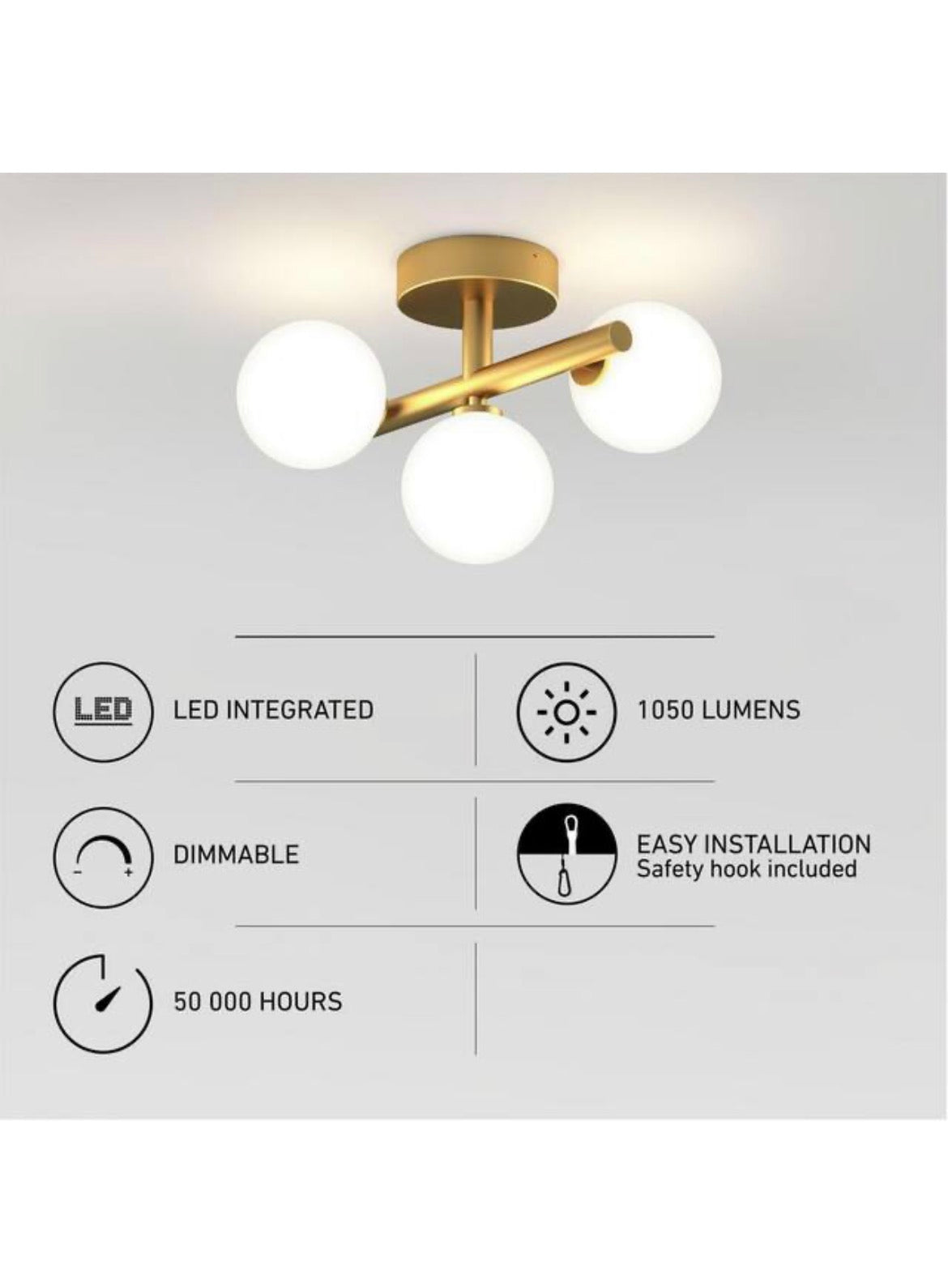 Bloom 13 in. 15 Watt Modern Gold Integrated LED 5 CCT Flush Mount Ceiling Light Fixture for Kitchen or Bedroom