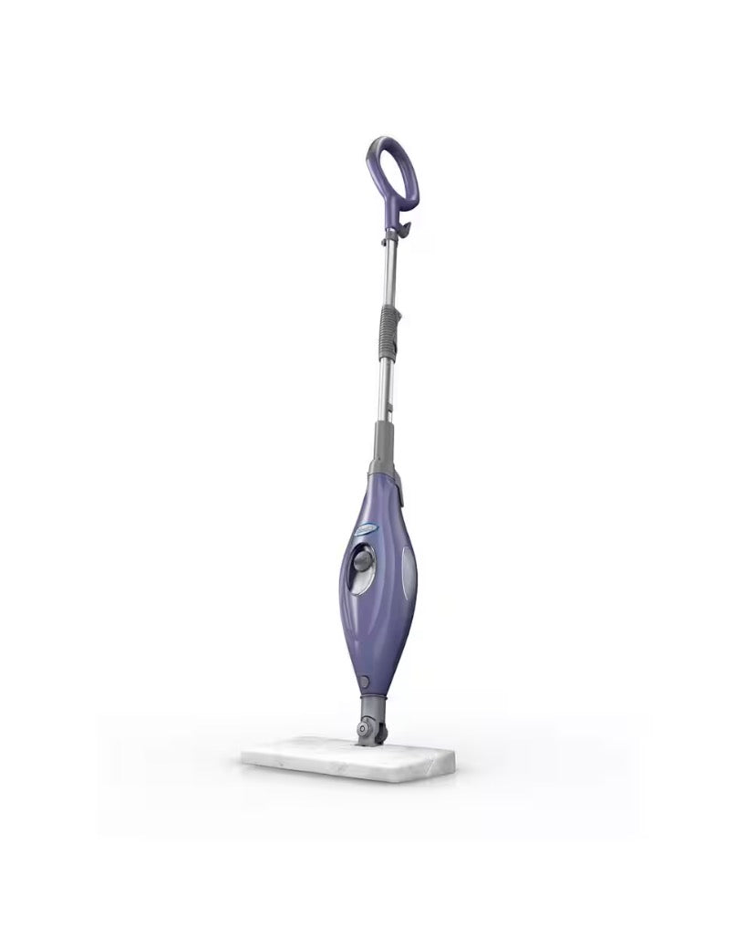 Corded Steam Pocket Mop Stick Cleaner for Hard-Floor Surfaces in Purple with Faster Dry Times and XL Water Capacity