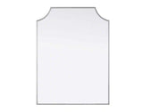 Silver 30 in. W x 42 in. H Rectangle Wall Mirror