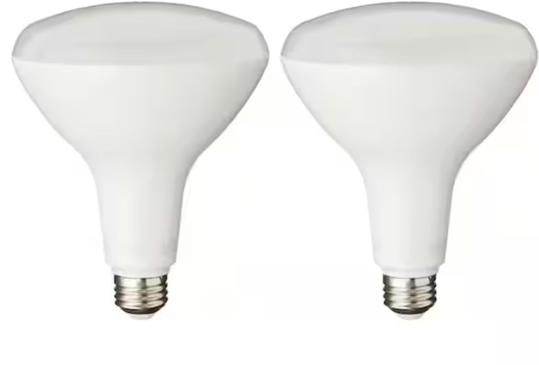 120-Watt Equivalent BR40 Flood Energy Star Dimmable CEC LED Light Bulb Bright White (2-Pack)