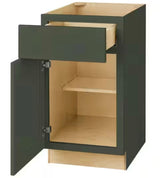 Avondale 18 in. W x 24 in. D x 34.5 in. H Ready to Assemble Plywood Shaker Base Kitchen Cabinet in Fern Green
