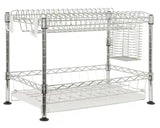 Brooklyn 24 in. Adjustable Dish Rack, Chrome