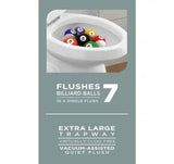 Power Flush 12 in. Rough in 2-Piece 0.95 GPF/1.28 GPF Dual Flush Elongated Toilet in White, Seat Included